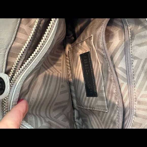 Rebecca Minkoff Swing Crossbody/Shoulder Putty Leather Cross Body Bag - Picture 7 of 9